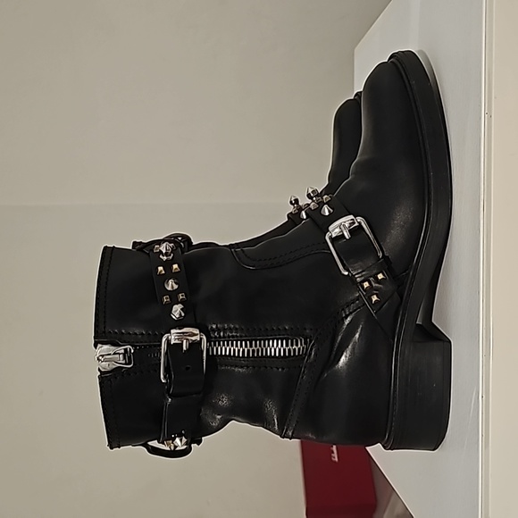 Gucci Bonneville Black Leather Biker Boots Limited Edition 38.5 - Picture 3 of 17